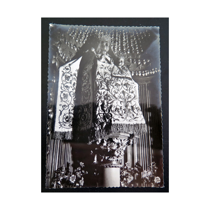 IMAGE PIEUSE : carte postale Les Merveilles de Chartres La Vierge au Pilier (cathédrale XII° siècle)