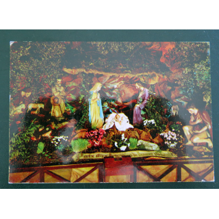 IMAGE PIEUSE : carte postale de la crèche de Noël dans la basilique Notre Dame de la Garde à Marseille