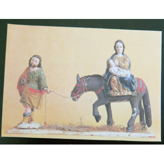 copie de IMAGE PIEUSE : carte de la fuite en Egypte sculpture de l'art folklorique équatorien du XVIII° siècle