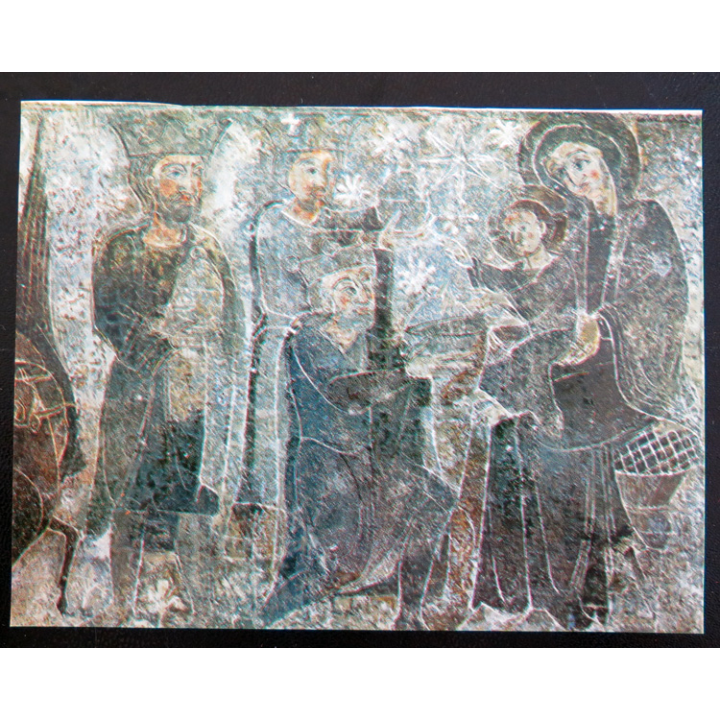 IMAGE PIEUSE : carte de la visite des rois mages au petit Jésus