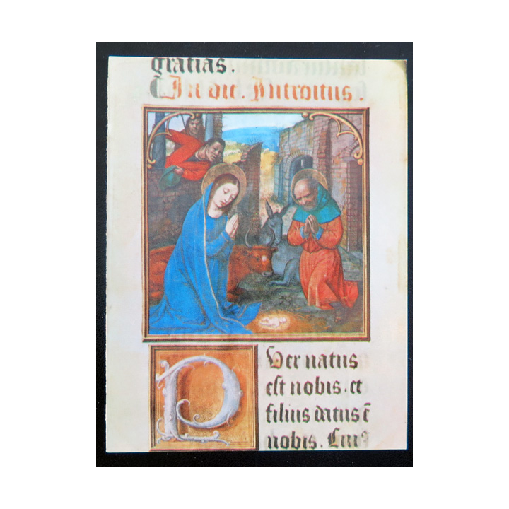 IMAGE PIEUSE : carte de Noël 10 x 13,3 cm