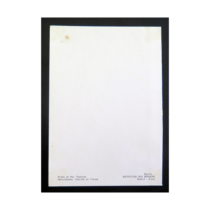 IMAGE PIEUSE : carte de Prière et Vie Toulouse  l'adoration des Mages de Murillo