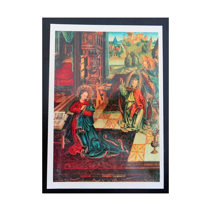 IMAGE PIEUSE : carte postale offerte par la loterie nationale