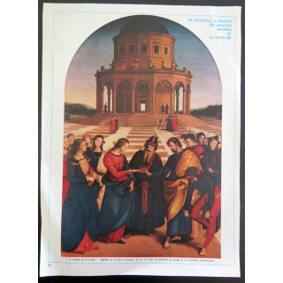 IMAGE PIEUSE : image de magazine La Mariage de la Vierge de Raphaël