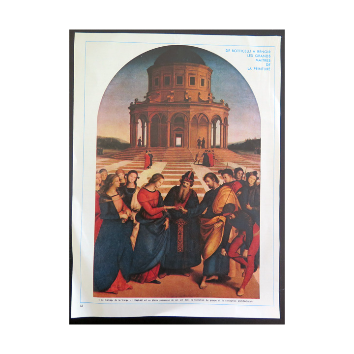 IMAGE PIEUSE : image de magazine La Mariage de la Vierge de Raphaël