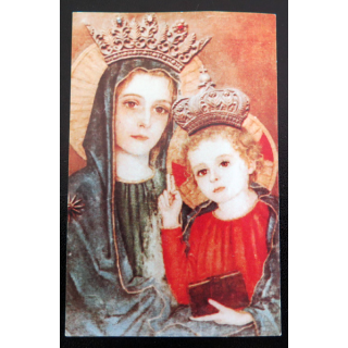 IMAGE PIEUSE : carte Grande neuvaine de l'Immaculée conception Prière 1980