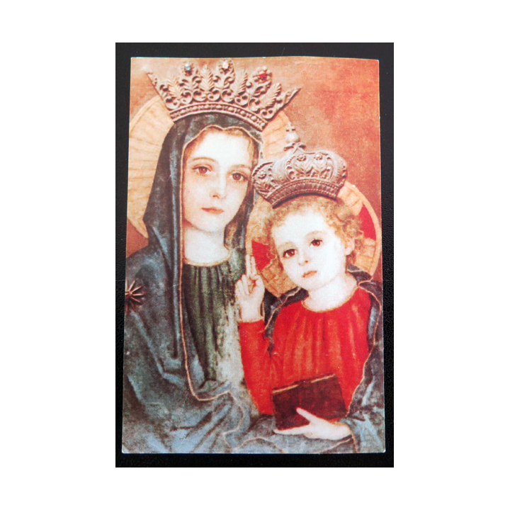 IMAGE PIEUSE : carte Grande neuvaine de l'Immaculée conception Prière 1980