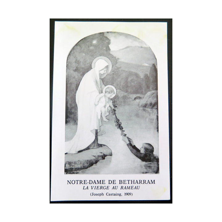 IMAGE PIEUSE : carte Prière Notre Dame de Betharram
