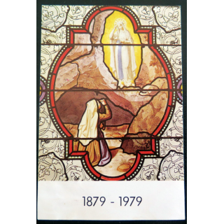IMAGE PIEUSE : carte Neuvaine à Notre Dame de Lourdes Prière 1979