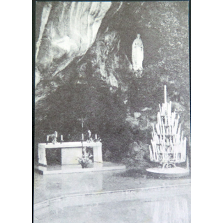 IMAGE PIEUSE : carte offrande de messe à Notre Dame de Lourdes