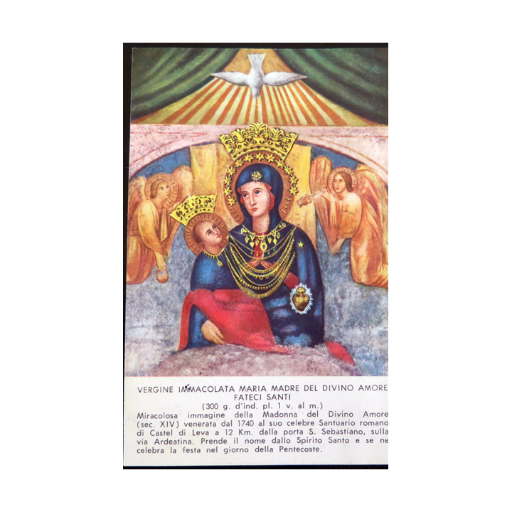 IMAGE PIEUSE : Prière à la vierge immaculée de Marie en italien