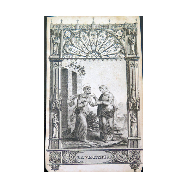 IMAGE PIEUSE : Carte de la visitation 7,7 x 12,7 cm
