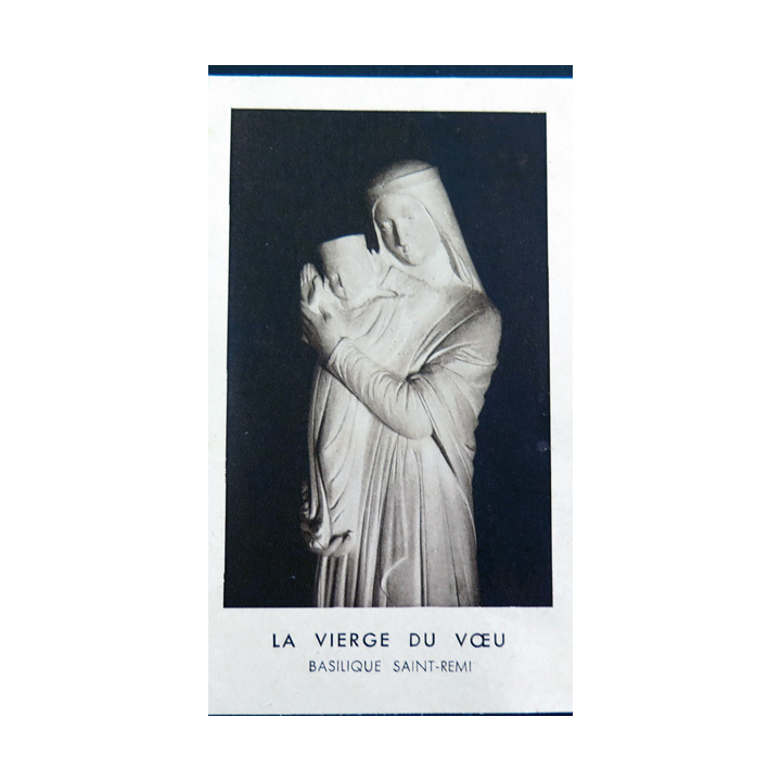 IMAGE PIEUSE : Image de la Vierge du Voeu Basilique Saint-Remi 6,5 x 11 cm