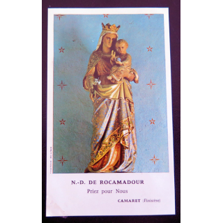 IMAGE PIEUSE : image de Notre Dame de Rocamadour Camaret Finistère 6,7 x 11, 1 cm