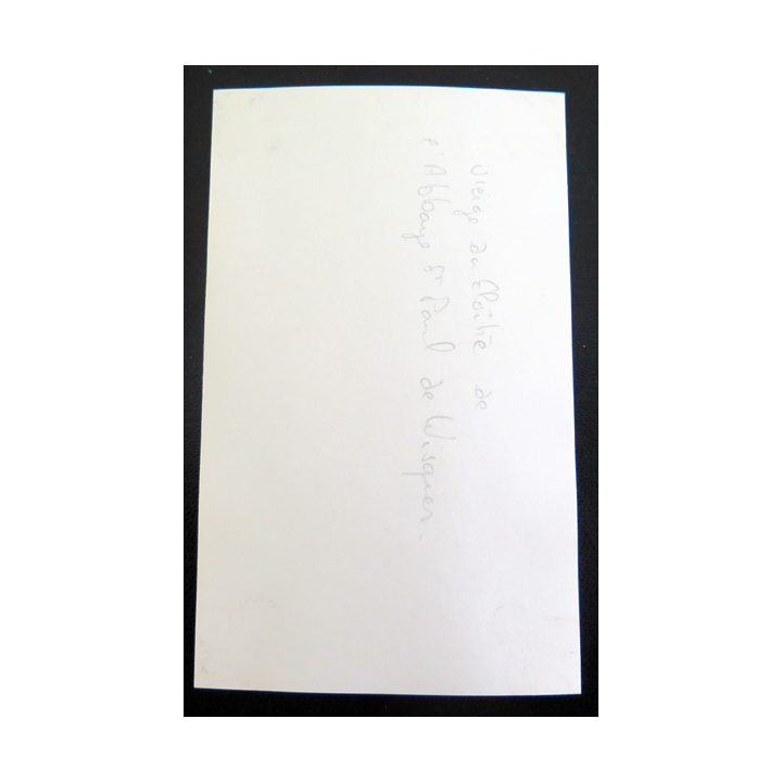 IMAGE PIEUSE : image de la Vierge du Cloître Abbaye Saint Paul Wisques 7 x 11,5 cm