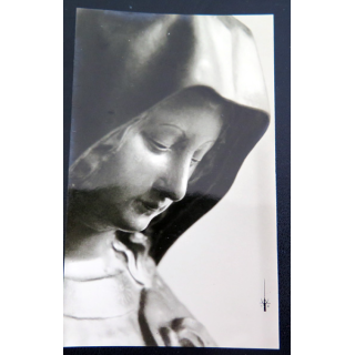 IMAGE PIEUSE : image de la Vierge du Cloître Abbaye Saint Paul Wisques 7 x 11,5 cm