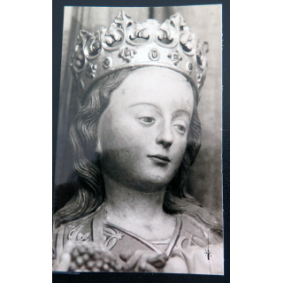 IMAGE PIEUSE : image de Notre Dame de Vaudrimare Abbaye Saint Paul Wisques 7 x 11,3 cm