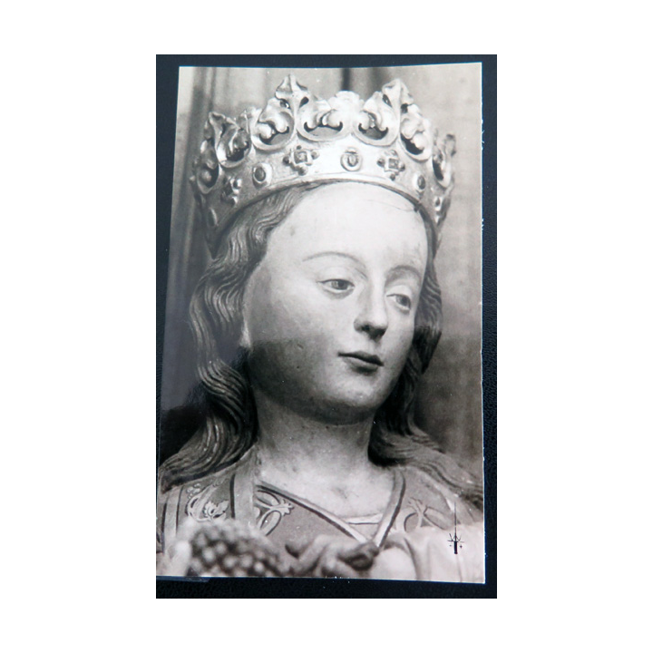 IMAGE PIEUSE : image de Notre Dame de Vaudrimare Abbaye Saint Paul Wisques 7 x 11,3 cm