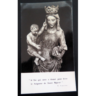 IMAGE PIEUSE : image de la Vierge portant l'Enfant  7 x 11,9 cm