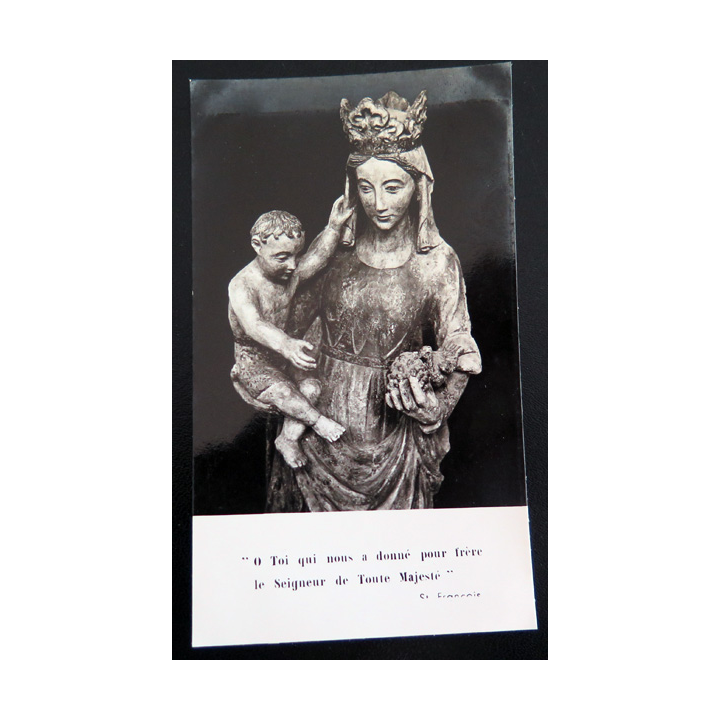 IMAGE PIEUSE : image de la Vierge portant l'Enfant  7 x 11,9 cm