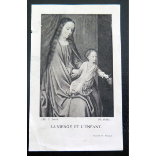 IMAGE PIEUSE : photo de la Vierge  et l'Enfant 7 x 11 cm
