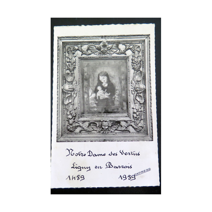 IMAGE PIEUSE : Carte postale Notre Dame des Vertus Ligny en Barrois 1959