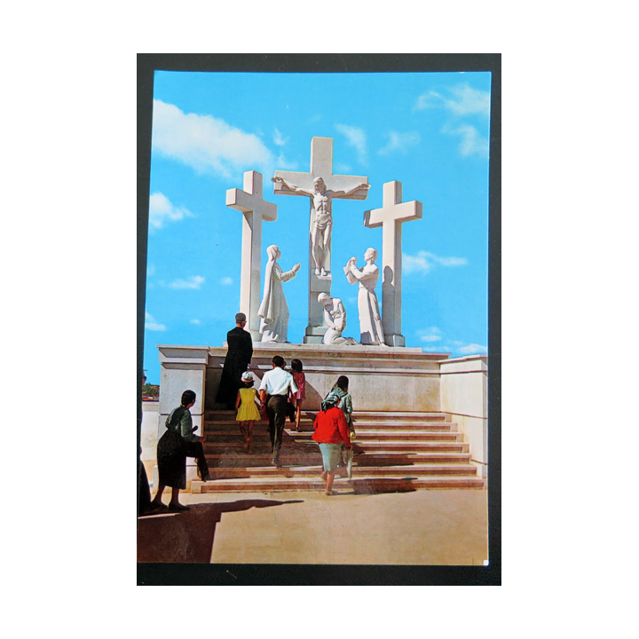 IMAGE PIEUSE : Carte postale du Calvaire de Fatima au Portugal