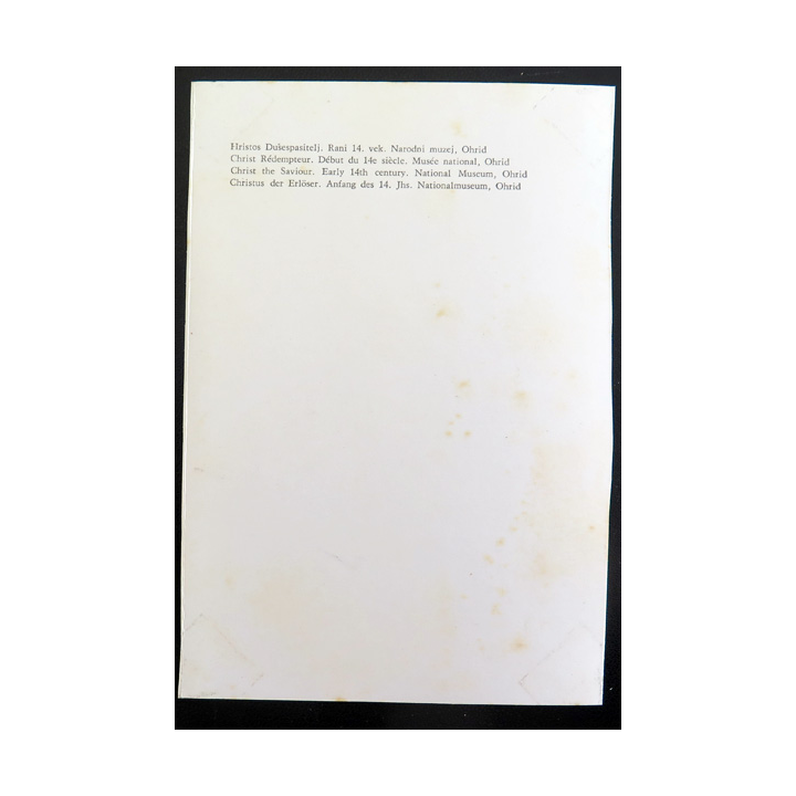 IMAGE PIEUSE : Carte Christ Rédempteur 14° siècle 10,2 x 15 cm