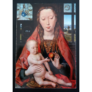 IMAGE PIEUSE : Carte postale de la Vierge à la Pomme