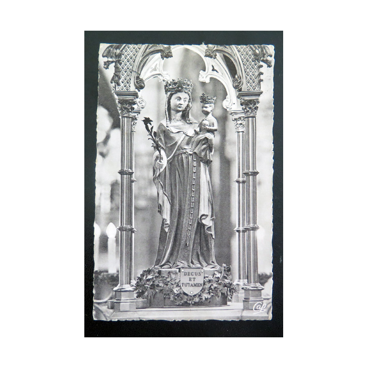 IMAGE PIEUSE : Carte postale de la Statue miraculeuse de la Vierge basilique Notre Dame de l'Epine