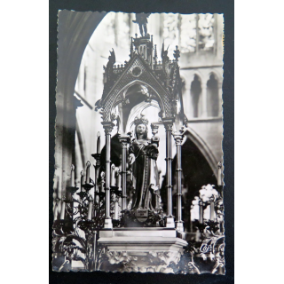 IMAGE PIEUSE : Carte postale de la Statue miraculeuse de la Vierge basilique Notre Dame de l'Epine