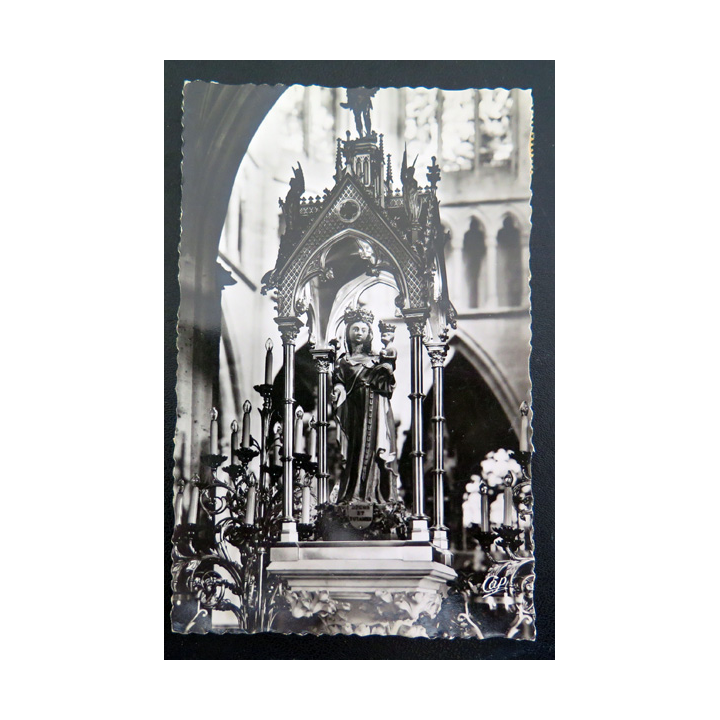 IMAGE PIEUSE : Carte postale de la Statue miraculeuse de la Vierge basilique Notre Dame de l'Epine