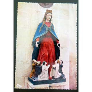 IMAGE PIEUSE : Carte postale La Vierge Protectrice Abbaye de Pontigny