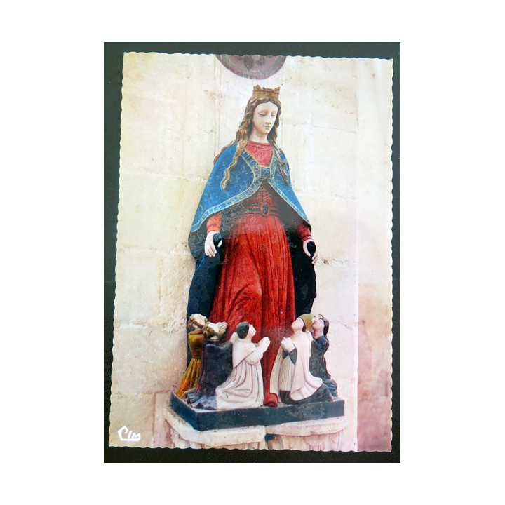 IMAGE PIEUSE : Carte postale La Vierge Protectrice Abbaye de Pontigny