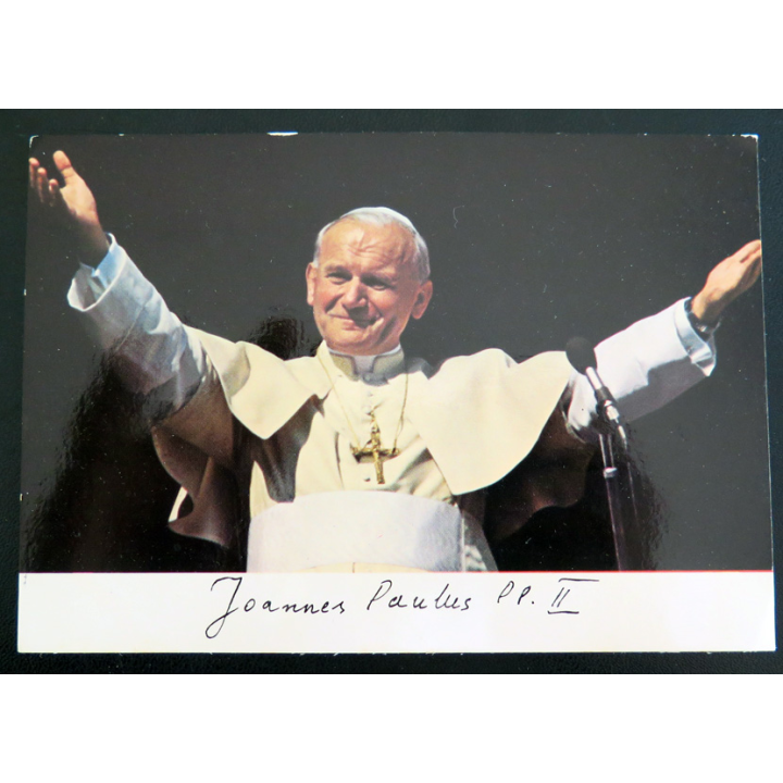 IMAGE PIEUSE : Carte postale du Pape Saint Jean-Paul II
