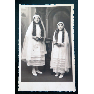 IMAGE PIEUSE : Carte postale de première communion