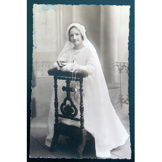 IMAGE PIEUSE : Carte postale de première communion