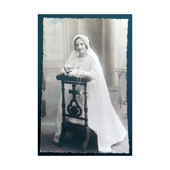 IMAGE PIEUSE : Carte postale de première communion