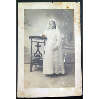 IMAGE PIEUSE : Carte postale de première communion