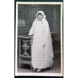 IMAGE PIEUSE : Carte postale de première communion