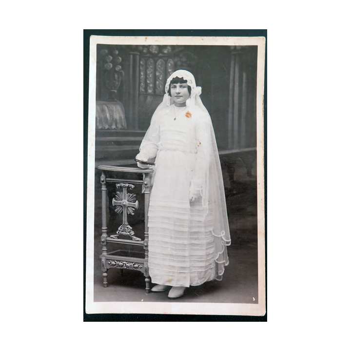 IMAGE PIEUSE : Carte postale de première communion