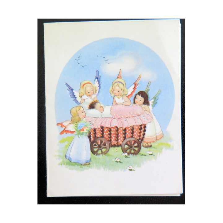 IMAGE PIEUSE : Faire part de Naissance 1950 6,5 x 8,5 cm