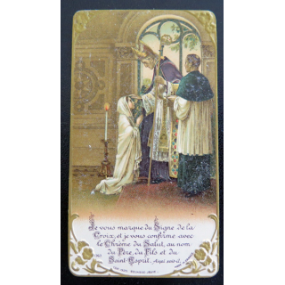 IMAGE PIEUSE : carte de confirmation 1925 6 x 10,7 cm