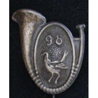 98° BCA : 98° Bataillon de chasseurs alpins  Cor oiseau merle Crest