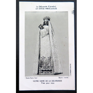 IMAGE PIEUSE : Image de Notre-Dame de la Délivrande 7 x 11 cm