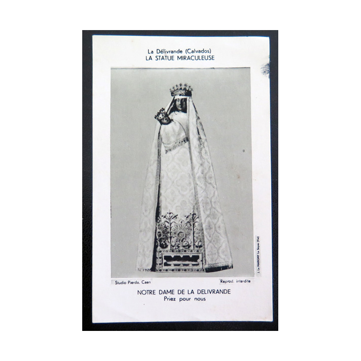 IMAGE PIEUSE : Image de Notre-Dame de la Délivrande 7 x 11 cm