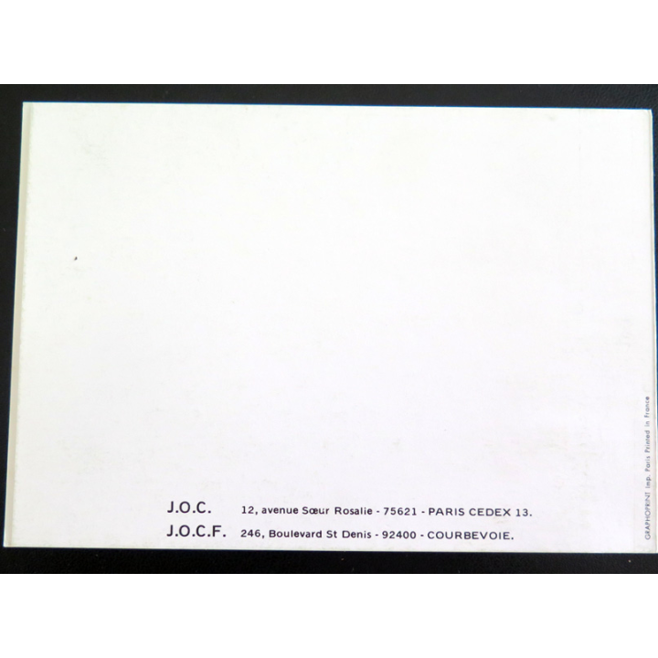 IMAGE PIEUSE : Carte de la JOC