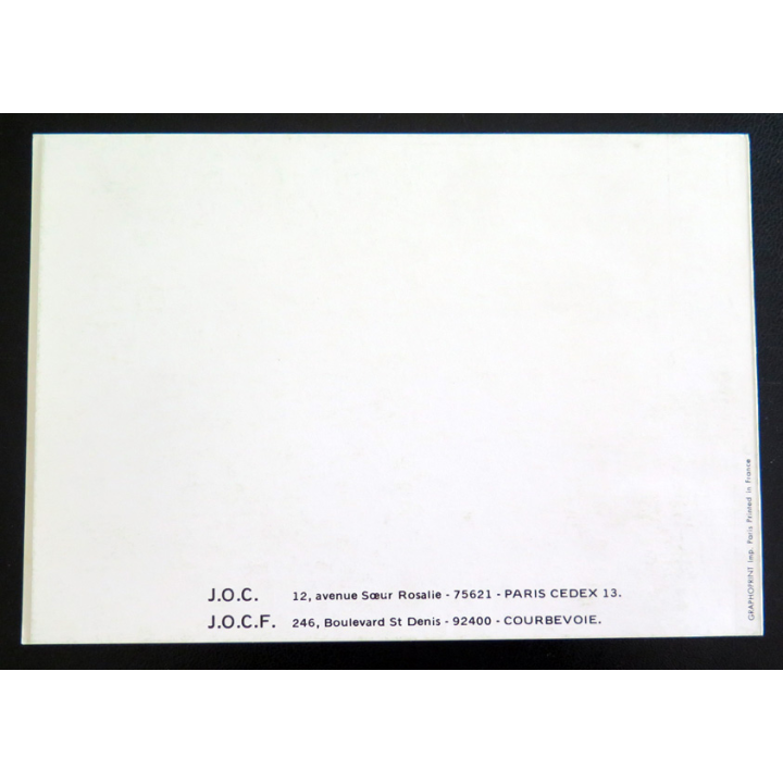 IMAGE PIEUSE : Carte de la JOC