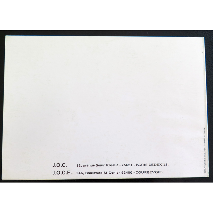 IMAGE PIEUSE : Carte de la JOC