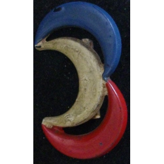 3° DIA : insigne de la 3° division d'infanterie algérienne de fabrication locale en bakélite peinte de 38 mm de hauteur